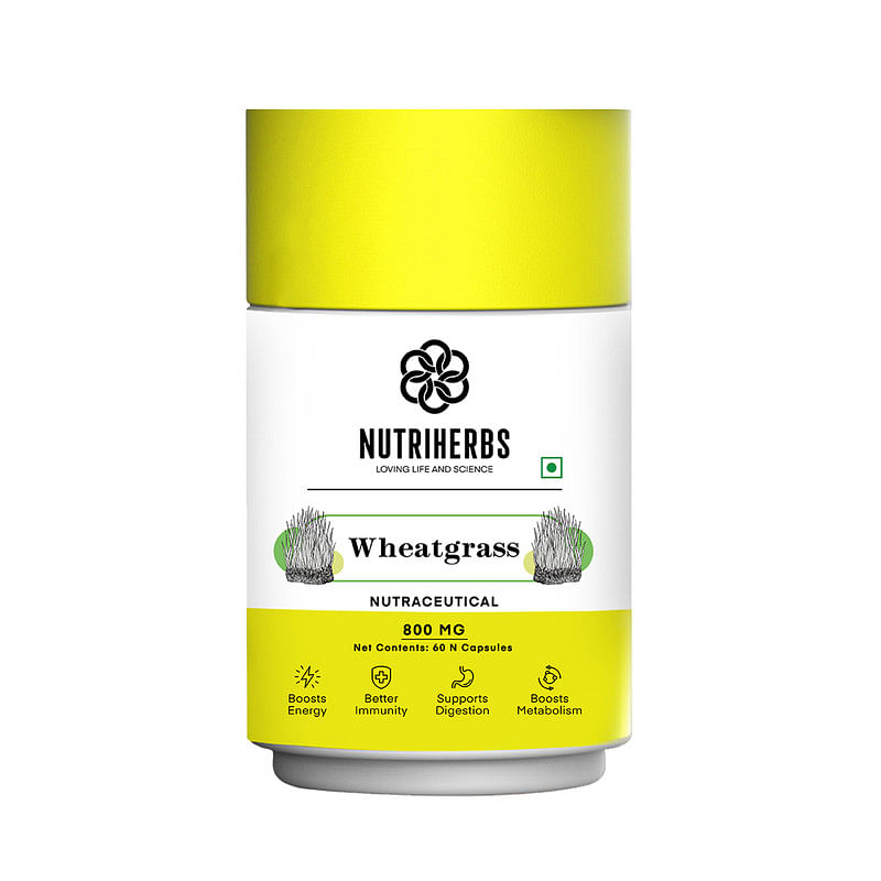 Nutriherbs Wheatgrass Extract 60 Capsules 800mg for Effective Weight Management, Natural Detoxification, Anti-Inflammation and Energy for Men & Wom...
Nutriherbs Wheatgrass Extract 60 Capsules 800mg for Effective Weight Management, Natural Detoxification, Anti-Inflammation and Energy for Men & Wom...