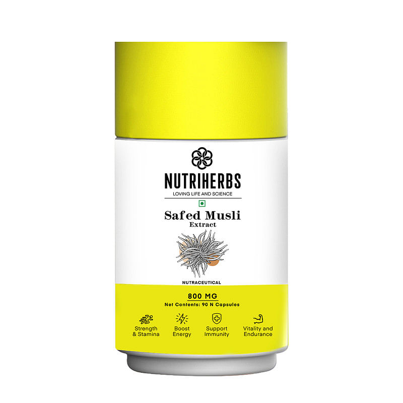 Nutriherbs Safed Musli Extract 800mg 90 Capsules Supports Immunity, Improves Strength, Provides Energy Level, Enhances Sports Performance, and Prom...
Nutriherbs Safed Musli Extract 800mg 90 Capsules Supports Immunity, Improves Strength, Provides Energy Level, Enhances Sports Performance, and Prom...