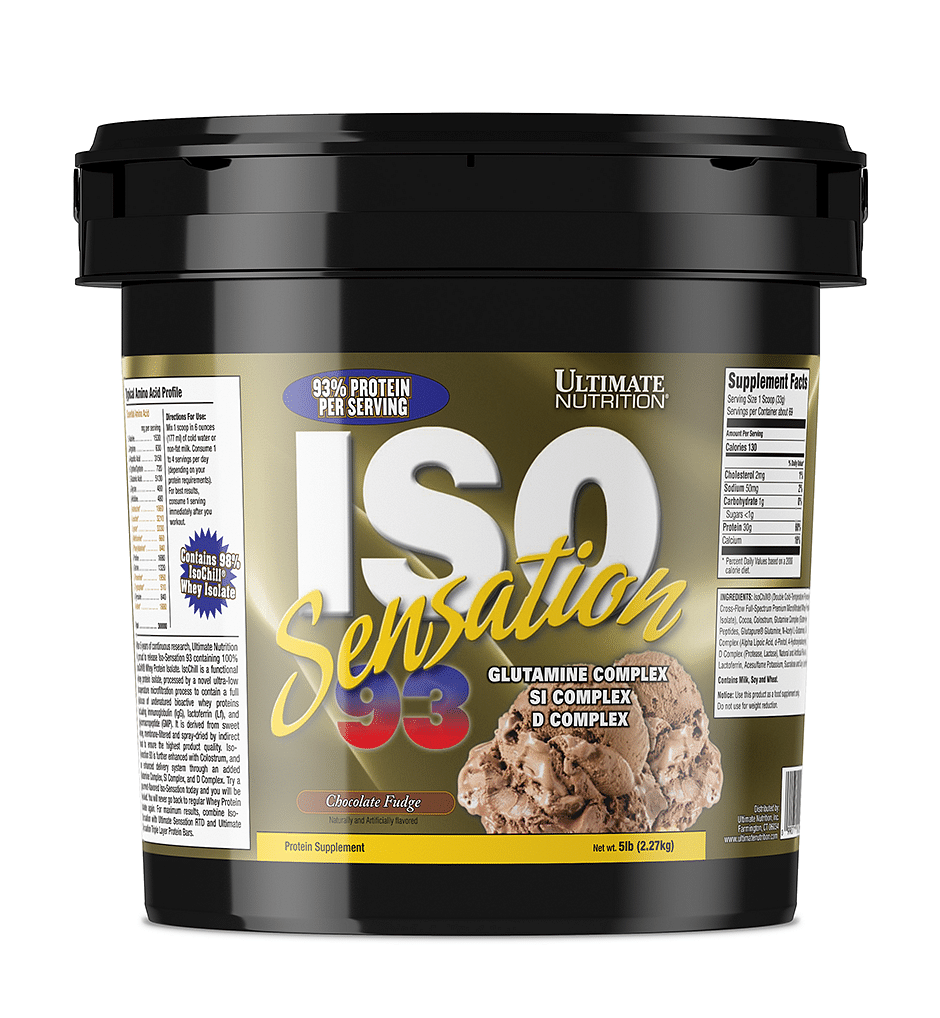Ultimate Nutrition ISO Sensation 5lb | 28 Serving | Cafe Fudge Flavour | 30g Protein | Muscle
Ultimate Nutrition ISO Sensation 5lb | 28 Serving | Cafe Fudge Flavour | 30g Protein | Muscle