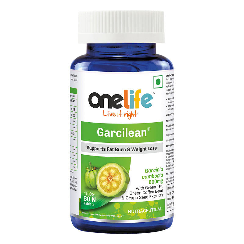 Onelife Garcilean Garcinia Cambogia 800mg with Green Tea, Coffee Bean, Grape Seed Extract & Chromium Picolinate to help in Weight Management, Metab...
Onelife Garcilean Garcinia Cambogia 800mg with Green Tea, Coffee Bean, Grape Seed Extract & Chromium Picolinate to help in Weight Management, Metab...
