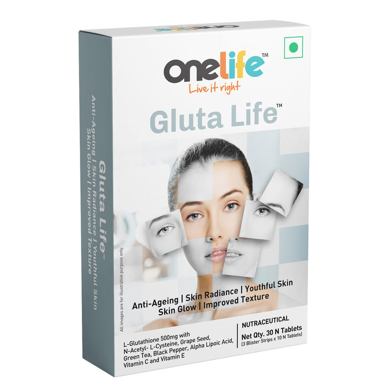 Onelife Gluta Life®: Promotes Anti-Ageing, Skin Radiance, Youthful Skin, Skin Glow & Improved Texture, 30 Tablets Vegan, L-Glutathione 500mg with N...
Onelife Gluta Life®: Promotes Anti-Ageing, Skin Radiance, Youthful Skin, Skin Glow & Improved Texture, 30 Tablets Vegan, L-Glutathione 500mg with N...
