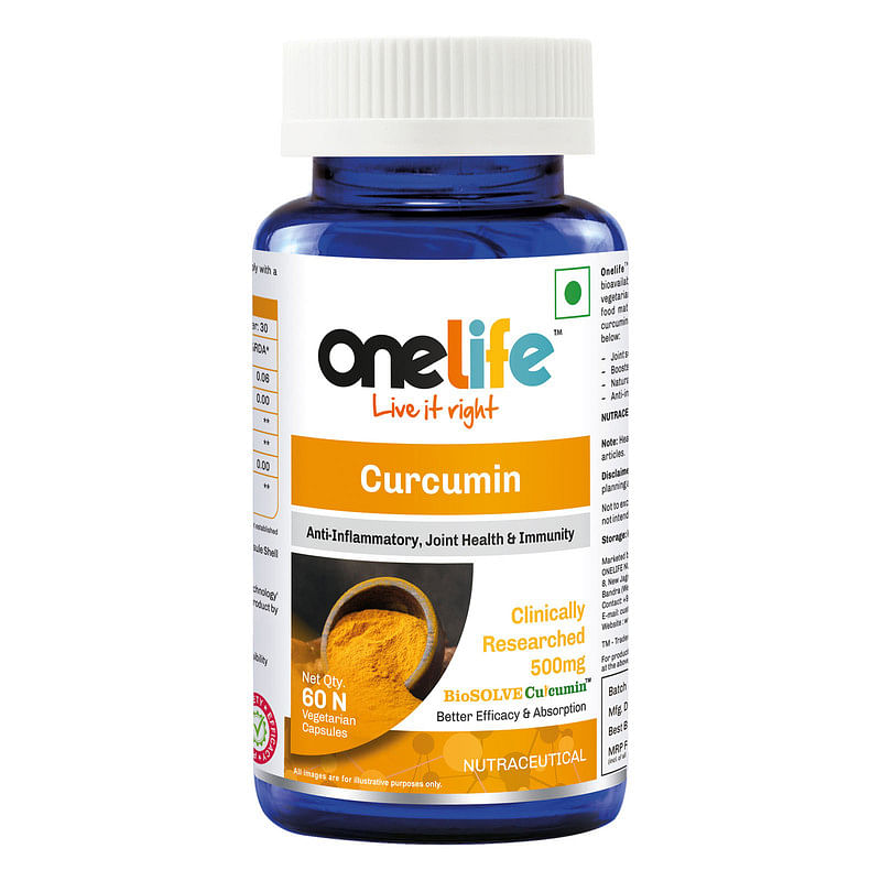 Onelife Curcumin with BioSOLVE Curcumin™, Clinically researched, Natural extract, Pure, better bioavailability Boost immunity, Digestive Health & j...
Onelife Curcumin with BioSOLVE Curcumin™, Clinically researched, Natural extract, Pure, better bioavailability Boost immunity, Digestive Health & j...