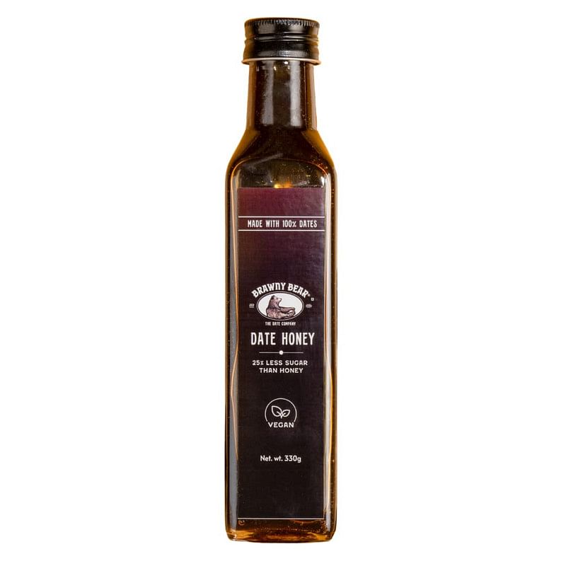 Brawny Bear Date Honey | Low GI Sugar Substitute made with 100% Dates | Vegan - (330G)
Brawny Bear Date Honey | Low GI Sugar Substitute made with 100% Dates | Vegan - (330G)