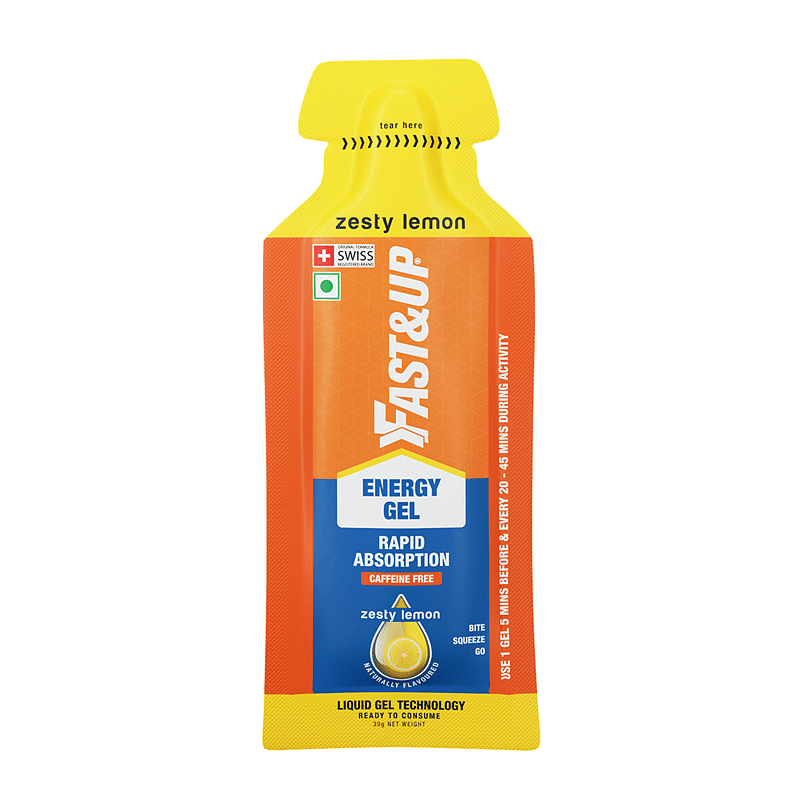 Fast & Up Energy Gel- Zesty Lemon flavour (Caffeine free)- Pack of 5 Gel Sachets, 30g per sachet- For Instant energy boost, Improved endurance and ...
Fast & Up Energy Gel- Zesty Lemon flavour (Caffeine free)- Pack of 5 Gel Sachets, 30g per sachet- For Instant energy boost, Improved endurance and ...