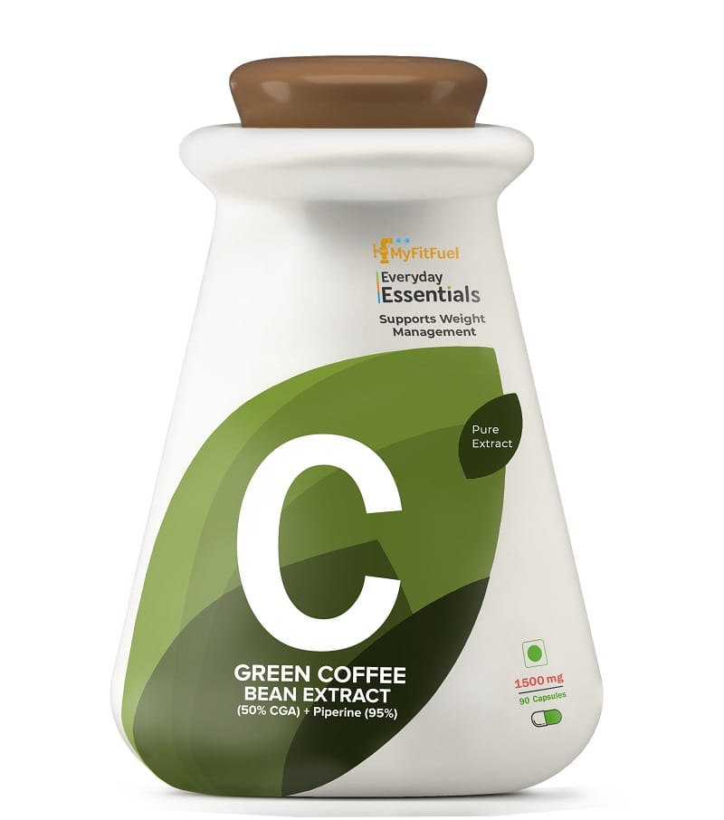 MyFitFuel Green Coffee Extract 50% CGA with Piperine 95%(1500mg, 90 Capsules)
MyFitFuel Green Coffee Extract 50% CGA with Piperine 95%(1500mg, 90 Capsules)