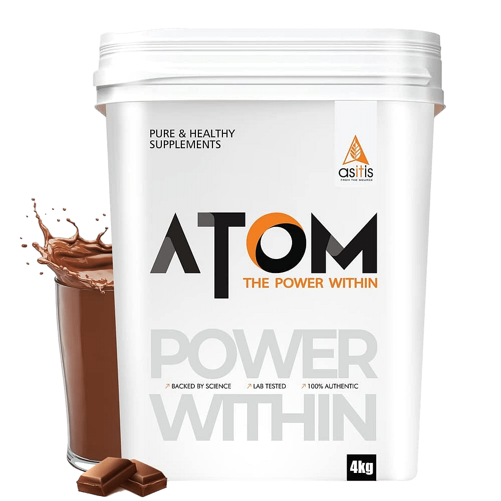AS-IT-IS ATOM Whey Protein 4kg | Double Rich Chocolate | 111 Servings | 27g protein | 5.7g BCAA | Digestive Enzymes
AS-IT-IS ATOM Whey Protein 4kg | Double Rich Chocolate | 111 Servings | 27g protein | 5.7g BCAA | Digestive Enzymes