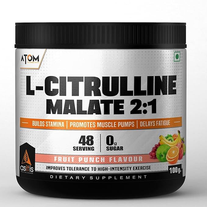 AS-IT-IS ATOM L Citrulline Malate 2:1 | 48 servings | 0 Sugar | Improves Tolerance to High-Intensity Exercise | Builds Stamina | Fruit Punch Flavou...
AS-IT-IS ATOM L Citrulline Malate 2:1 | 48 servings | 0 Sugar | Improves Tolerance to High-Intensity Exercise | Builds Stamina | Fruit Punch Flavou...