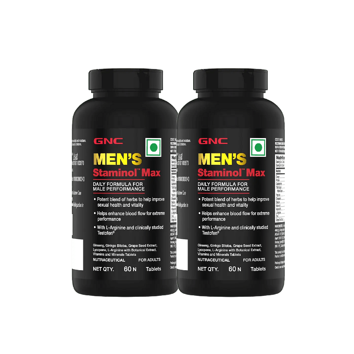 GNC Staminol Max for Men | Blend of 8 Super Herbs With Testofen® | Boosts Testosterone | Harder & Longer Sessions | Improves Stamina, Vitality & Pe...
GNC Staminol Max for Men | Blend of 8 Super Herbs With Testofen® | Boosts Testosterone | Harder & Longer Sessions | Improves Stamina, Vitality & Pe...