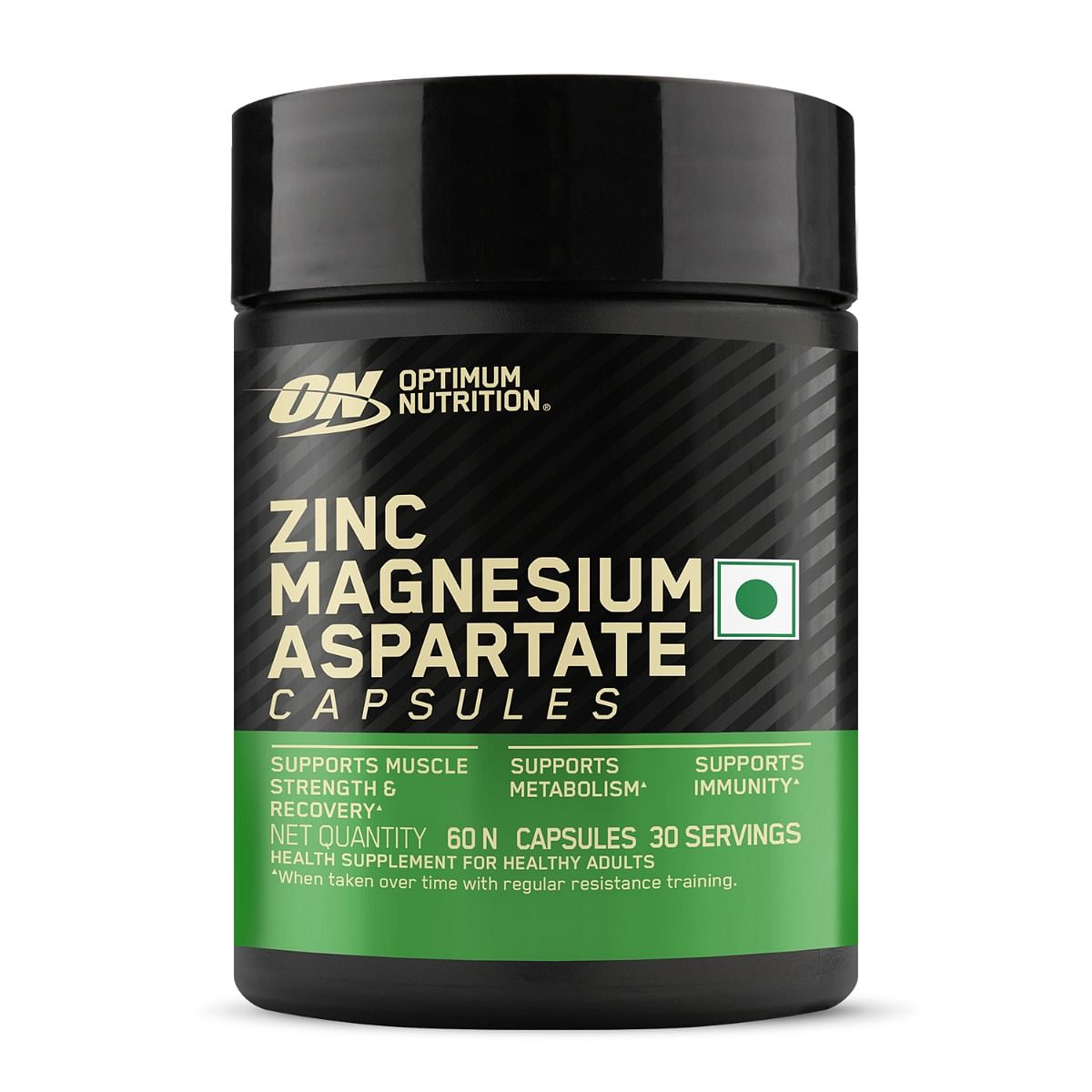 Optimum Nutrition (ON) Zinc Magnesium Aspartate (ZMA), Muscle Strength, Metabolism, Immunity, Vegetarian - 60 Capsules
Optimum Nutrition (ON) Zinc Magnesium Aspartate (ZMA), Muscle Strength, Metabolism, Immunity, Vegetarian - 60 Capsules
