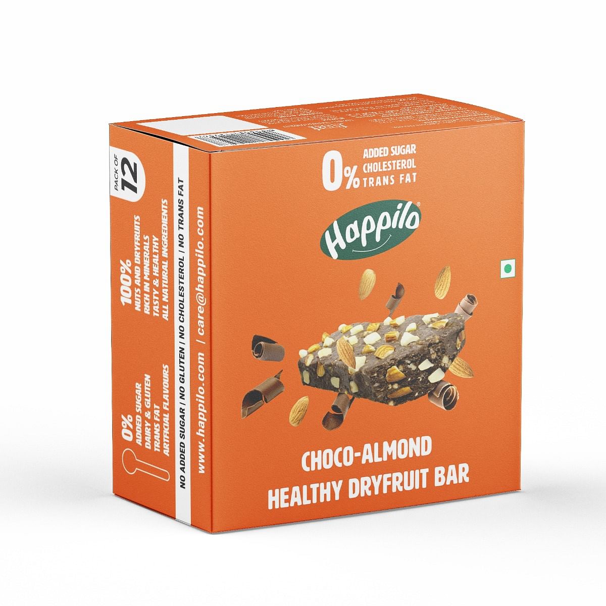 Happilo Choco Almonds Healthy Dry Fruit Energy Bar Pack of 12 (15g each), Healthy Snack
Happilo Choco Almonds Healthy Dry Fruit Energy Bar Pack of 12 (15g each), Healthy Snack