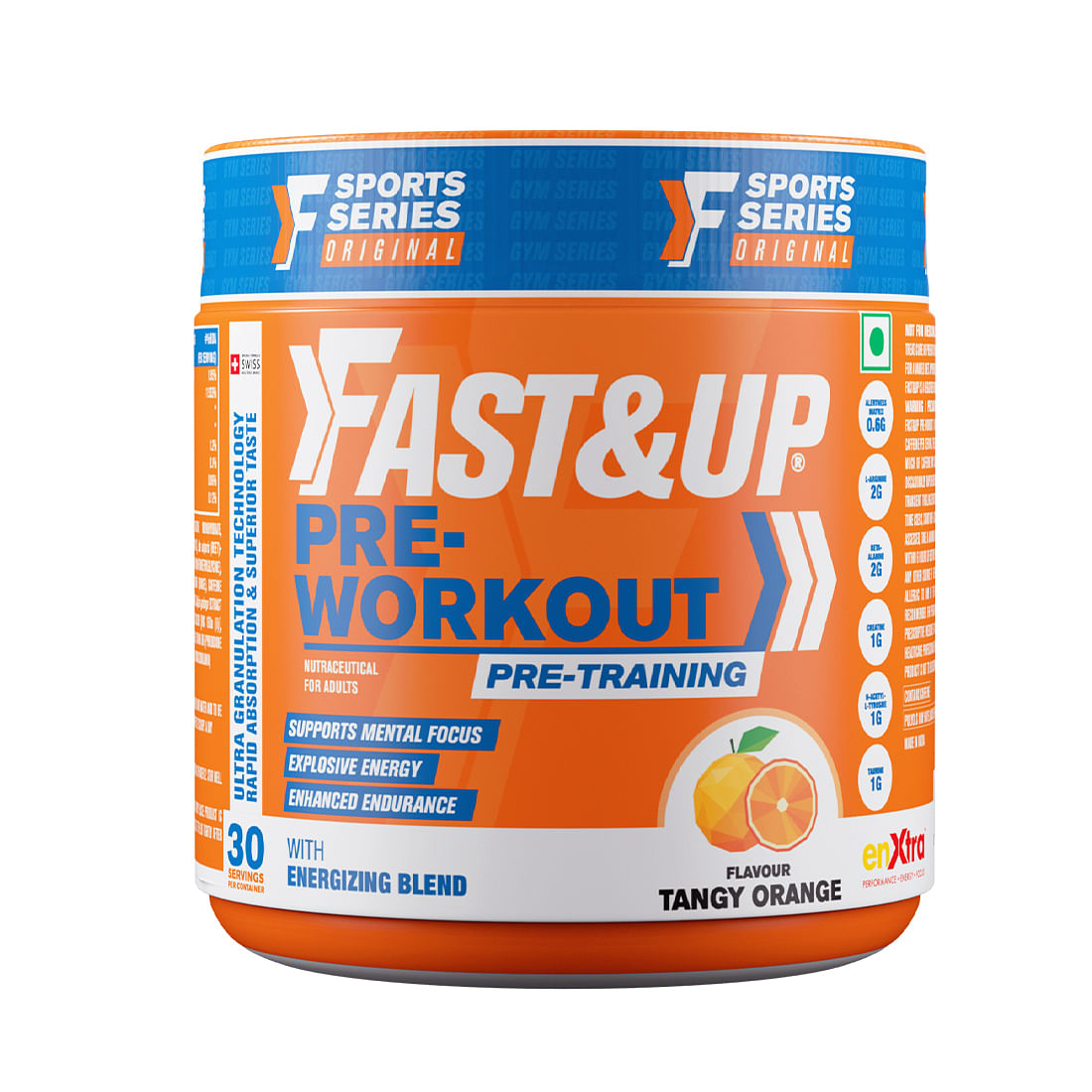 Fast&Up Pre-Workout Supplement | Pre Workout Supplement For Men & Women(30 Servings, Orange Flavour)
Fast&Up Pre-Workout Supplement | Pre Workout Supplement For Men & Women(30 Servings, Orange Flavour)
