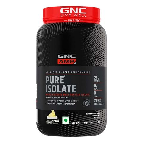 GNC AMP Pure Isolate Zero Carb | Boosts Athletic Performance | Builds Lean Muscles | Speeds Up Recovery | Increases Strength | USA Formulated | 25g...
GNC AMP Pure Isolate Zero Carb | Boosts Athletic Performance | Builds Lean Muscles | Speeds Up Recovery | Increases Strength | USA Formulated | 25g...