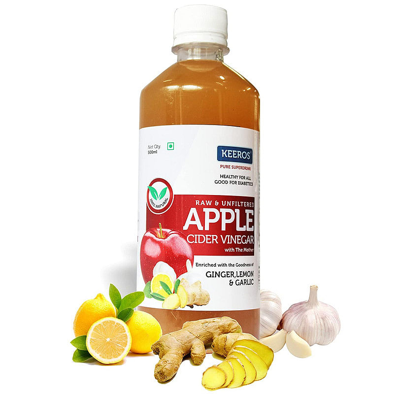 Keeros Apple Cider Vinegar for Diabetics & Weight Watchers | Infused with Ginger, Lemon & Garlic | Immunity Booster Health Drink | 100% Natural, Ra...
Keeros Apple Cider Vinegar for Diabetics & Weight Watchers | Infused with Ginger, Lemon & Garlic | Immunity Booster Health Drink | 100% Natural, Ra...