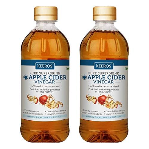 Keeros Apple Cider Vinegar with Mother Vinegar - 100% Natural, Raw, Unfiltered & Unpasteurised ( Immunity Booster Health Drink for Weight Loss, Glo...
Keeros Apple Cider Vinegar with Mother Vinegar - 100% Natural, Raw, Unfiltered & Unpasteurised ( Immunity Booster Health Drink for Weight Loss, Glo...