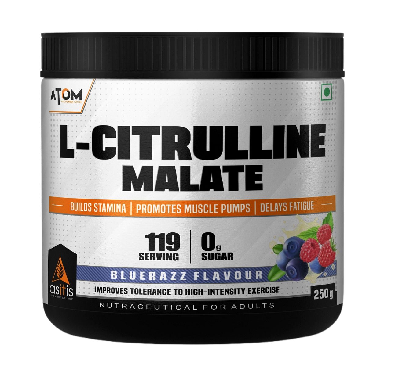 AS-IT-IS ATOM L Citrulline Malate 2:1 | 121 servings | 0 Sugar | Improves Tolerance to High-Intensity Exercise | Builds Stamina | Bluerazz Flavour ...
AS-IT-IS ATOM L Citrulline Malate 2:1 | 121 servings | 0 Sugar | Improves Tolerance to High-Intensity Exercise | Builds Stamina | Bluerazz Flavour ...