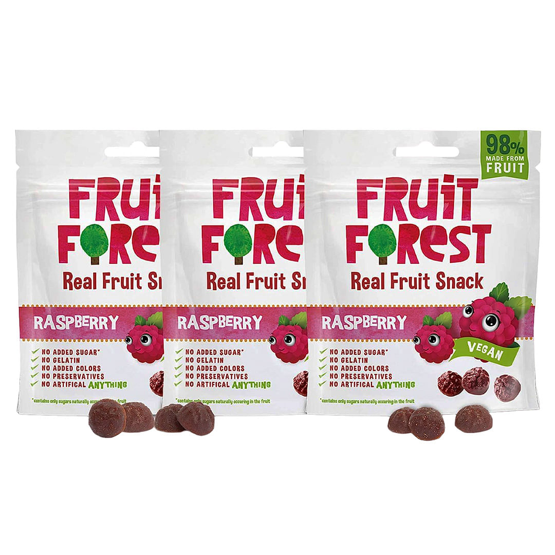 Fruit Forest Real Fruit Gummy Raspberry Pack of 3 | Vegan | No Added Sugar | 100% Natural | for Kids & Adults | Gluten Free | Low Calorie Snack | R...
Fruit Forest Real Fruit Gummy Raspberry Pack of 3 | Vegan | No Added Sugar | 100% Natural | for Kids & Adults | Gluten Free | Low Calorie Snack | R...