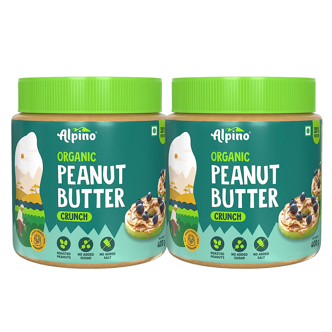 Alpino Organic Natural Peanut Butter Crunch 800 G | 30% Protein | Made with 100% Organic Peanuts | No Added Sugar & Salt | Plant Based Protein Pean...
Alpino Organic Natural Peanut Butter Crunch 800 G | 30% Protein | Made with 100% Organic Peanuts | No Added Sugar & Salt | Plant Based Protein Pean...