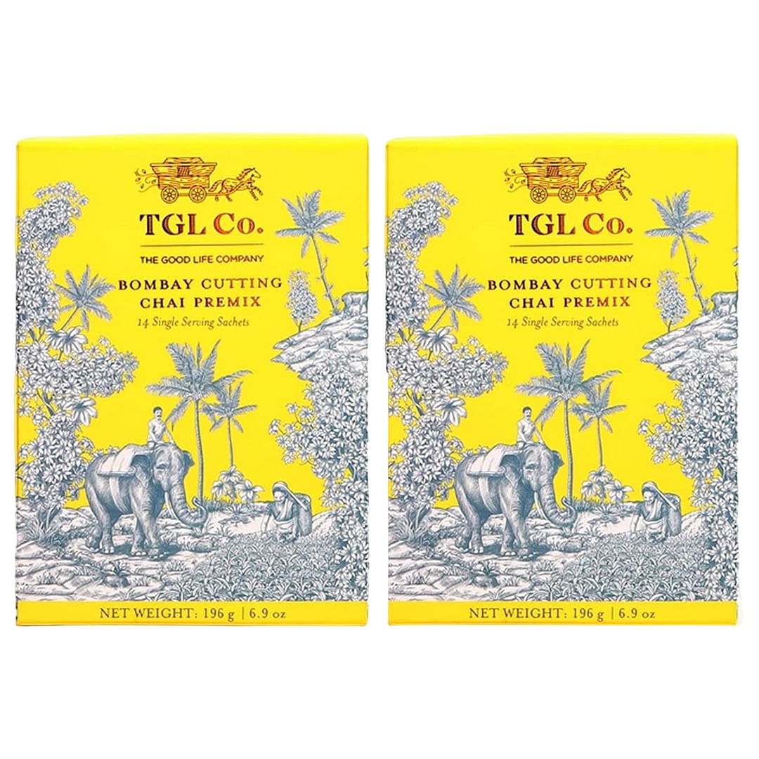 TGL Bombay Cutting Chai Instant Tea Premix Tea with Cardamom and Ginger, 28 Sachets (392 Grams)
TGL Bombay Cutting Chai Instant Tea Premix Tea with Cardamom and Ginger, 28 Sachets (392 Grams)