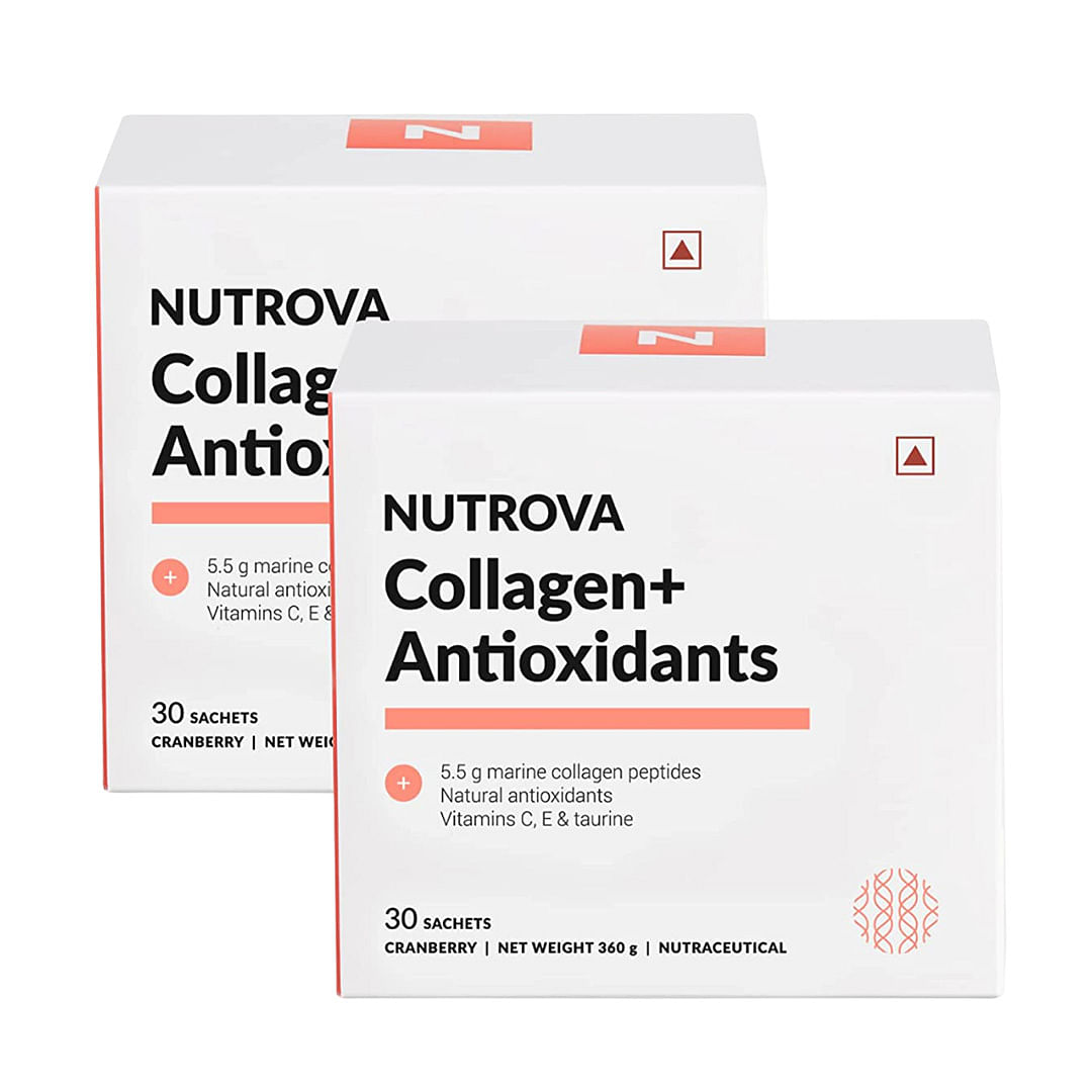 Nutrova Collagen+Antioxidants Supplement - 60 Sachets For Men & Women, Increases Skin Hydration & Reduces Skin Damage, Cranberry Flavour - Easy To Mix
Nutrova Collagen+Antioxidants Supplement - 60 Sachets For Men & Women, Increases Skin Hydration & Reduces Skin Damage, Cranberry Flavour - Easy To Mix