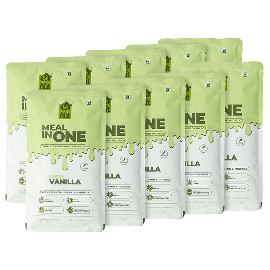 Health Nut Meal in One Dissolvable Pack of 10 High Protein Healthy Meal Replacement Shake with Low-Calorie and High Fiber Whey Based for Weight Man...
Health Nut Meal in One Dissolvable Pack of 10 High Protein Healthy Meal Replacement Shake with Low-Calorie and High Fiber Whey Based for Weight Man...