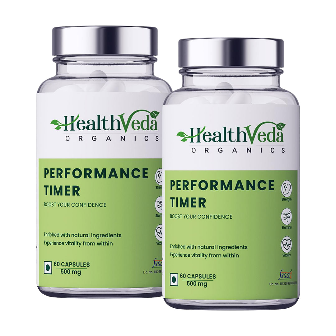 Health Veda Organics Timer for Men | 120 Veg Capsules | Enhances Immunity, Improves Energy Levels & Boosts Strength | With No Side Effects
Health Veda Organics Timer for Men | 120 Veg Capsules | Enhances Immunity, Improves Energy Levels & Boosts Strength | With No Side Effects