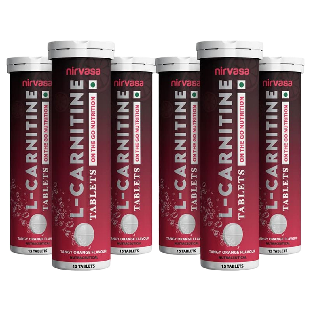 Nirvasa L-Carnitine Effervescent Tablets, For Exercise Improvement and Weight Management, enriched with L-Carnitine 1000 mg per serving, with Tangy...
Nirvasa L-Carnitine Effervescent Tablets, For Exercise Improvement and Weight Management, enriched with L-Carnitine 1000 mg per serving, with Tangy...