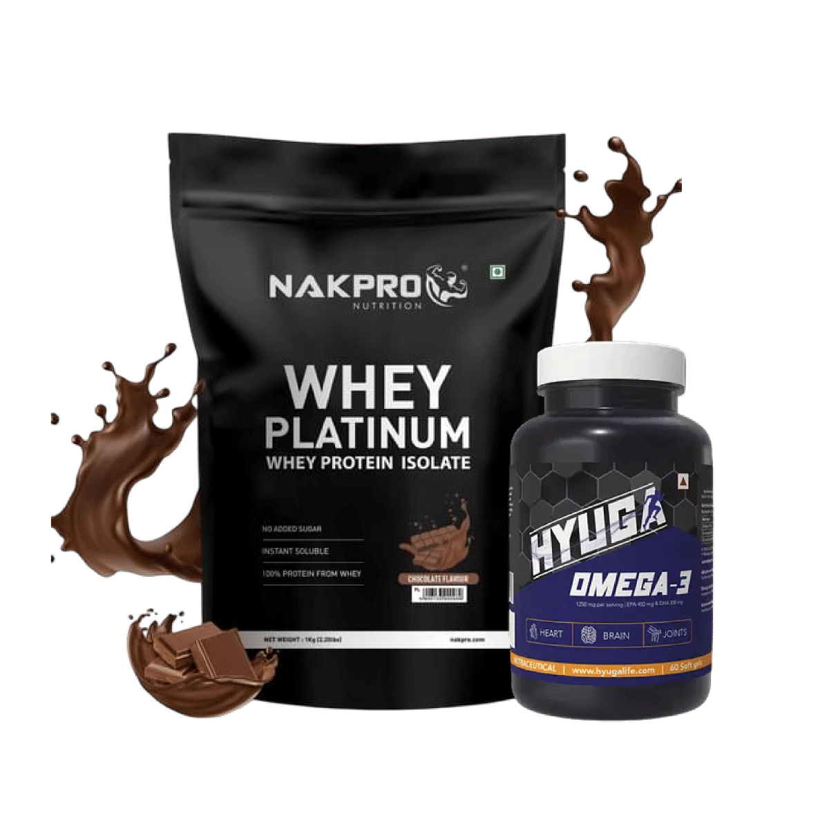 NAKPRO Platinum Whey Protein Isolate 1kg Chocolate | 28g Protein, 6.4g BCAA | 100% Authentic Supplement Powder | Low Carbs,+Hyuga Omega 3 | Triple...
NAKPRO Platinum Whey Protein Isolate 1kg Chocolate | 28g Protein, 6.4g BCAA | 100% Authentic Supplement Powder | Low Carbs,+Hyuga Omega 3 | Triple...