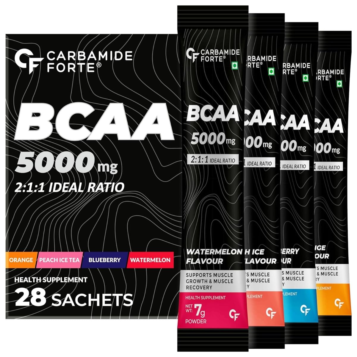Carbamide Forte BCAA Powder 5000mg 28 Sachet|BCAA Supplements For Unisex Muscle Growth|BCAA Pre Workout & Intra Workout For Muscle Recovery|7g Serv...
Carbamide Forte BCAA Powder 5000mg 28 Sachet|BCAA Supplements For Unisex Muscle Growth|BCAA Pre Workout & Intra Workout For Muscle Recovery|7g Serv...