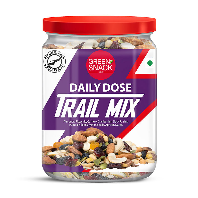The Green Snack Co. Daily Dose Trail Mix 300g | Comes With A Dosage Spoon | Roasted Almonds, Cashews, Pistachios, Dried Apricot, Dates, Pumpkin, Fl...
The Green Snack Co. Daily Dose Trail Mix 300g | Comes With A Dosage Spoon | Roasted Almonds, Cashews, Pistachios, Dried Apricot, Dates, Pumpkin, Fl...
