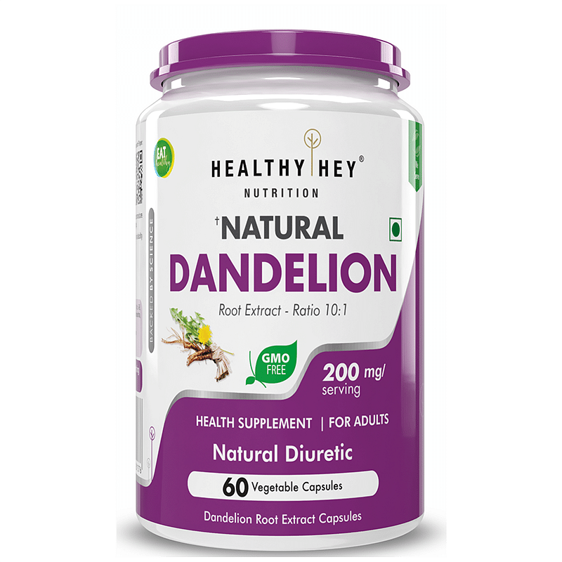 HealthyHey Nutrition Dandelion Root Extract - Natural - 10:1 Ratio - Natural Diuretic & Support Digestion, 60 Vegetable Capsules
HealthyHey Nutrition Dandelion Root Extract - Natural - 10:1 Ratio - Natural Diuretic & Support Digestion, 60 Vegetable Capsules