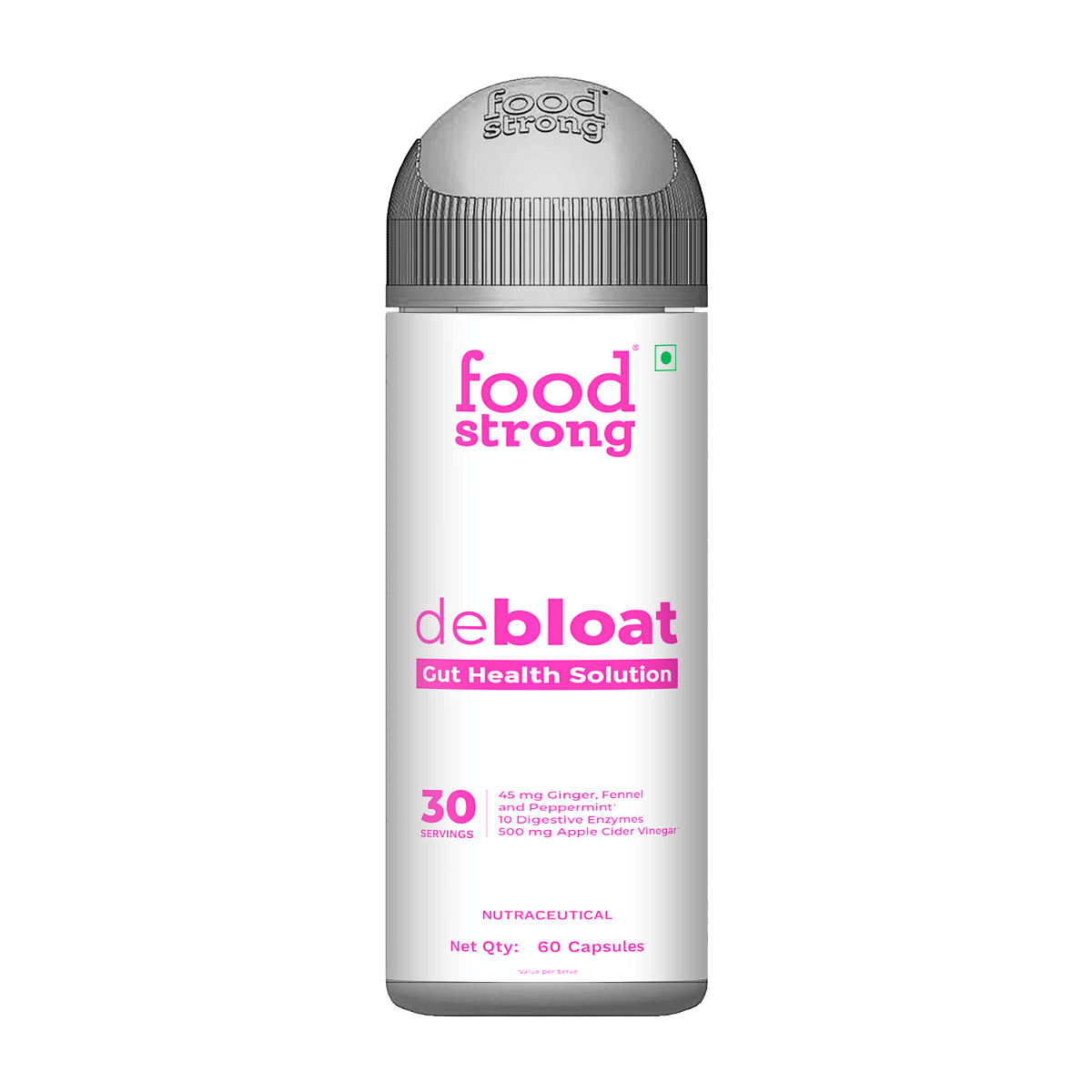 Foodstrong Debloat Gut Health Solution Supports Gut Health - 60 Capsules | 30 Servings
Foodstrong Debloat Gut Health Solution Supports Gut Health - 60 Capsules | 30 Servings