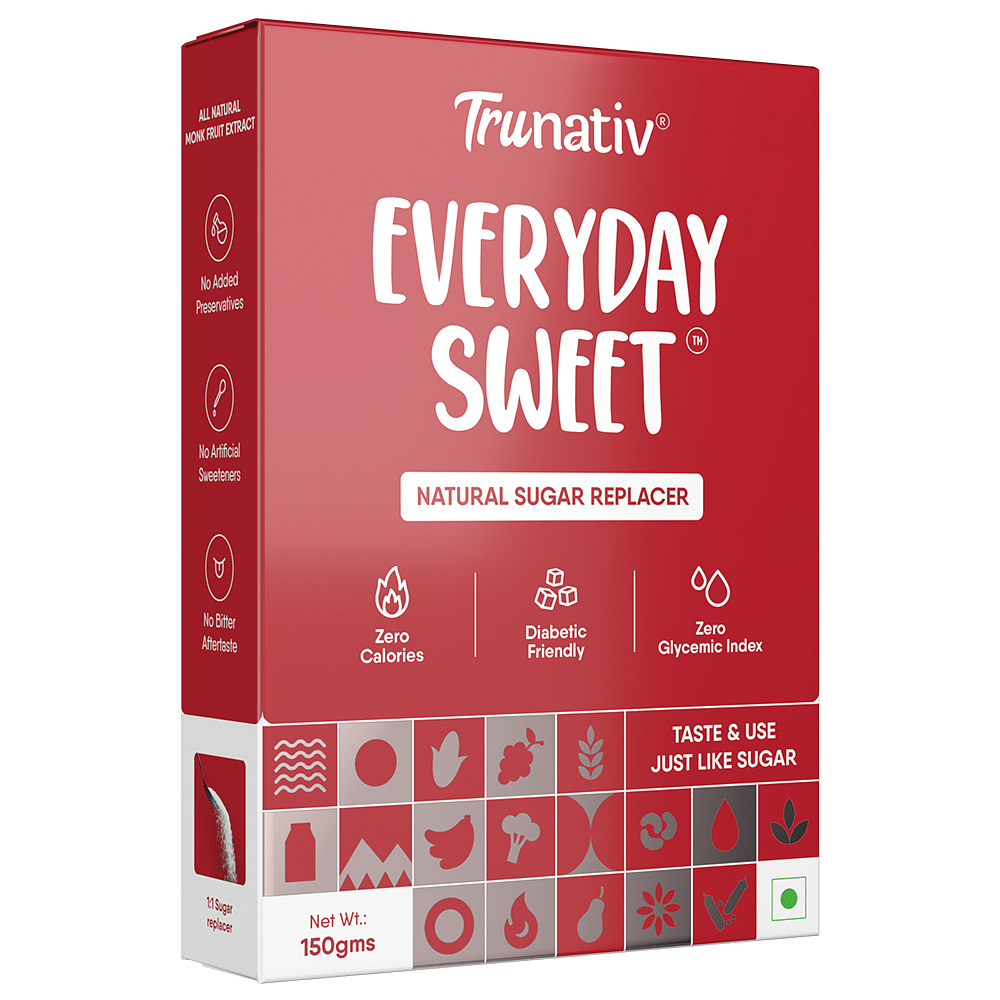 TruNativ Everyday Sweet | Natural 1:1 White Sugar Replacer | Monk Fruit Extract | Zero Calories - Zero Carb - Diabetic Friendly | Cook Bake Blend -...
TruNativ Everyday Sweet | Natural 1:1 White Sugar Replacer | Monk Fruit Extract | Zero Calories - Zero Carb - Diabetic Friendly | Cook Bake Blend -...