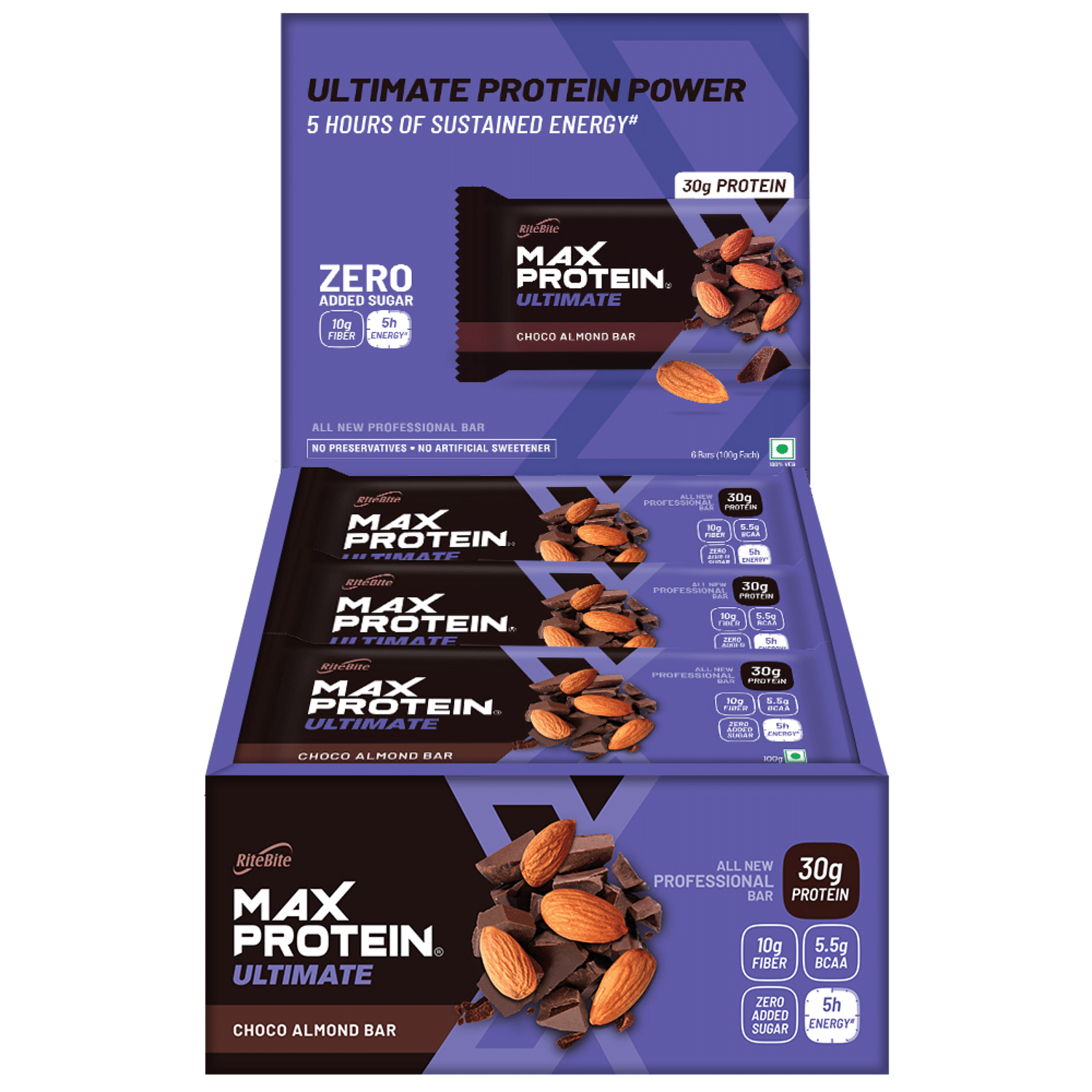 RiteBite Max Protein Ultimate 1.2Kg | 30g Protein | Choco Almond | Strength | Energy | (Pack of 12)
RiteBite Max Protein Ultimate 1.2Kg | 30g Protein | Choco Almond | Strength | Energy | (Pack of 12)