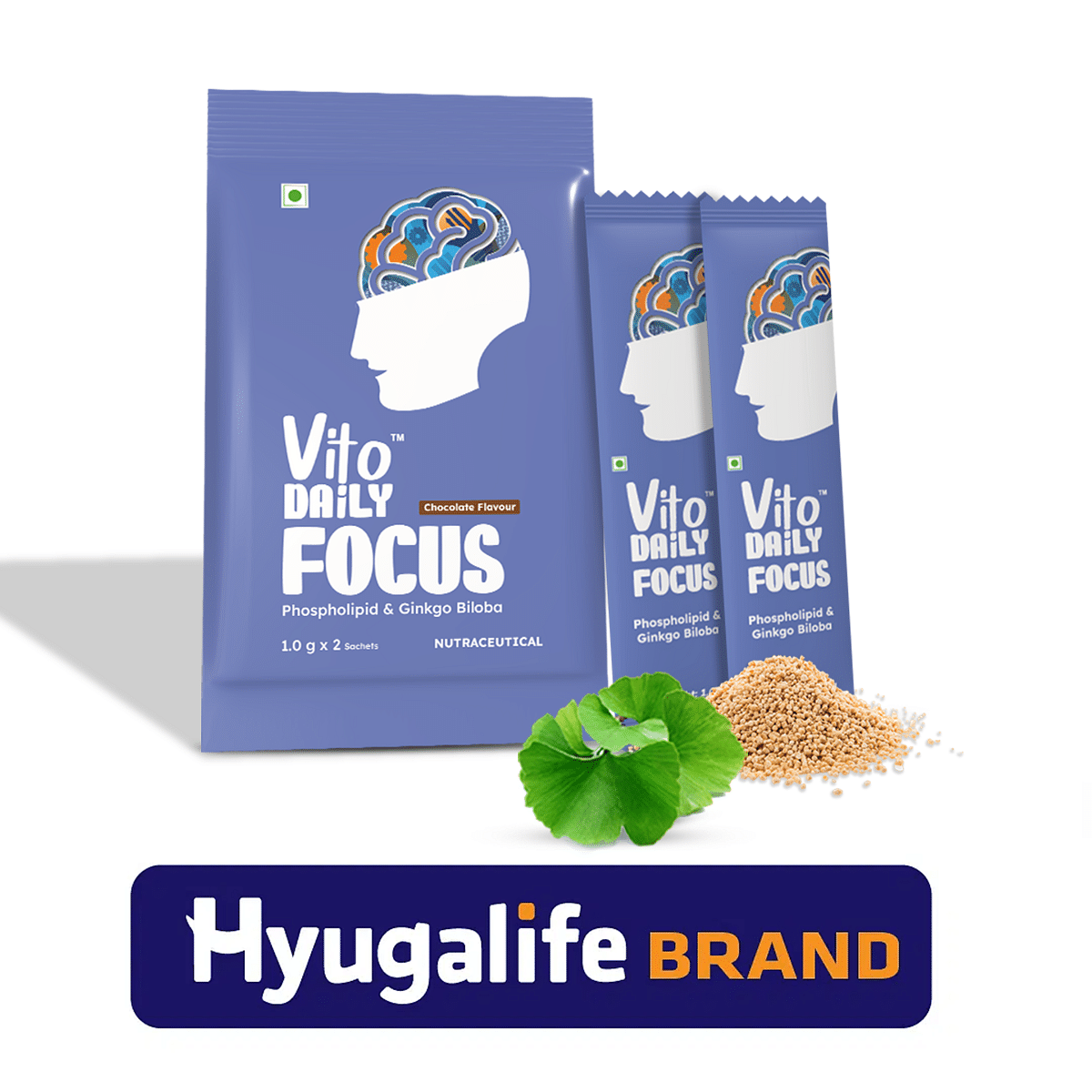 Vito Daily Focus direct to mouth powder blend of Phosphatidylserine and Ginkgo Biloba, promotes overall brain health, 2 sachets
Vito Daily Focus direct to mouth powder blend of Phosphatidylserine and Ginkgo Biloba, promotes overall brain health, 2 sachets