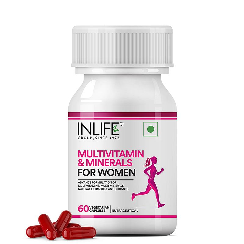 INLIFE Multivitamins & Minerals Antioxidants for Women Daily Formula Vitamins Supplement - 60 Capsules
INLIFE Multivitamins & Minerals Antioxidants for Women Daily Formula Vitamins Supplement - 60 Capsules