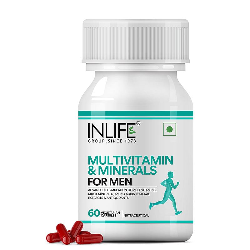 INLIFE Multivitamins & Minerals Amino Acids Antioxidants with Ginseng Extract for Men Daily Formula Vitamins Supplement - 60 Capsules
INLIFE Multivitamins & Minerals Amino Acids Antioxidants with Ginseng Extract for Men Daily Formula Vitamins Supplement - 60 Capsules