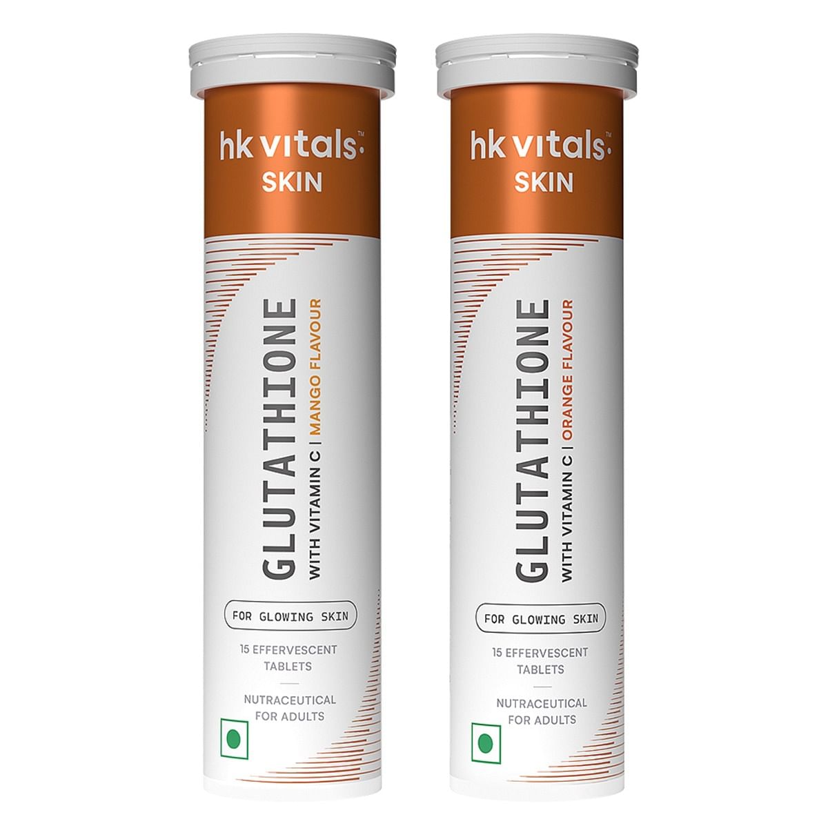 HK Vitals Glutathione (Mango, Orange, 15 Effervescent Tablets) | L-Glutathione Tablets with Vitamin C & E | For Skin Glow & Hydration
HK Vitals Glutathione (Mango, Orange, 15 Effervescent Tablets) | L-Glutathione Tablets with Vitamin C & E | For Skin Glow & Hydration
