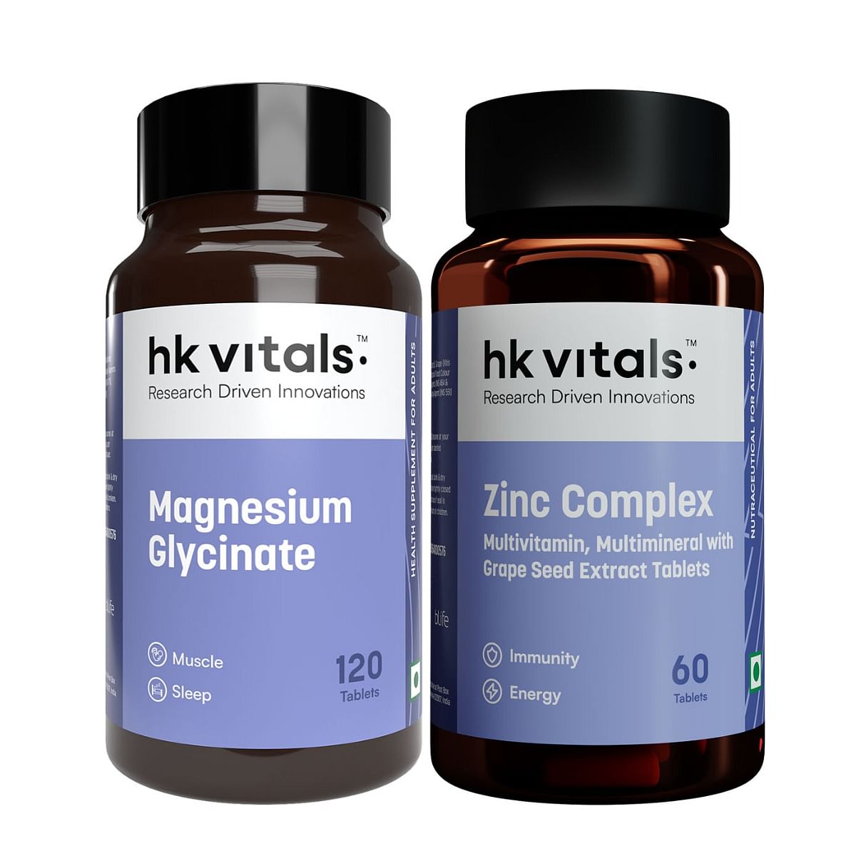HK Vitals Magnesium Glycinate (1682mg) 120 Tablets | For Better Sleep Quality & Muscle Recovery with Zinc Supplements (60 Tablets)
HK Vitals Magnesium Glycinate (1682mg) 120 Tablets | For Better Sleep Quality & Muscle Recovery with Zinc Supplements (60 Tablets)