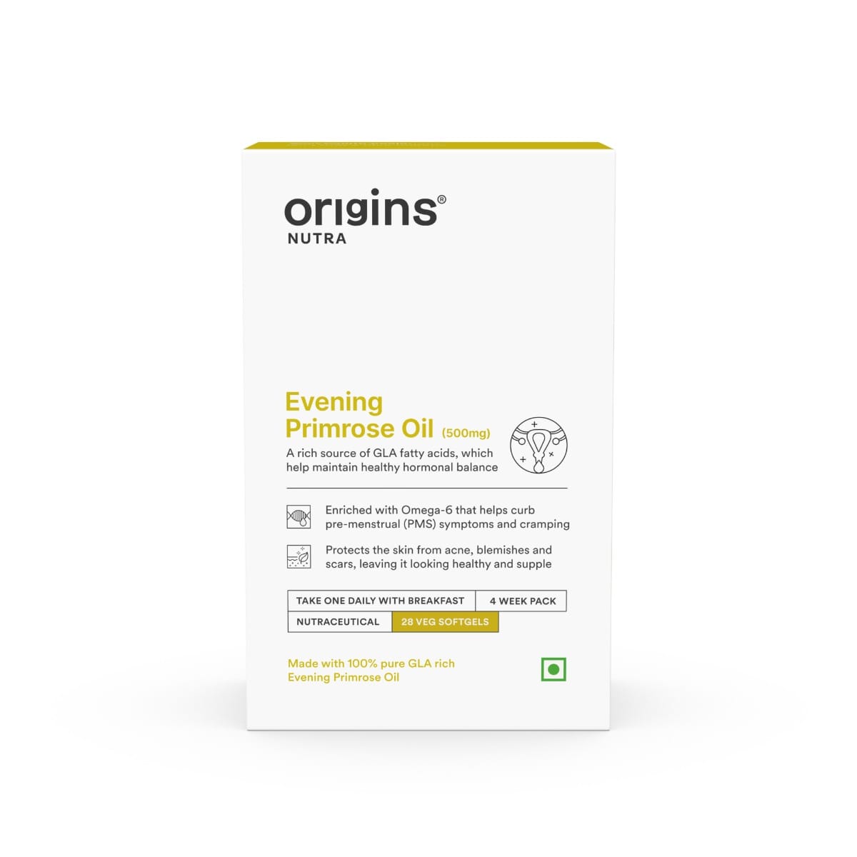 Origins Nutra Evening Primrose Oil | Supports Hormonal Balance, Lowers PMS Symptoms, Improves Skin Health| Evening Primrose Oil | GMP Certified | F...
Origins Nutra Evening Primrose Oil | Supports Hormonal Balance, Lowers PMS Symptoms, Improves Skin Health| Evening Primrose Oil | GMP Certified | F...