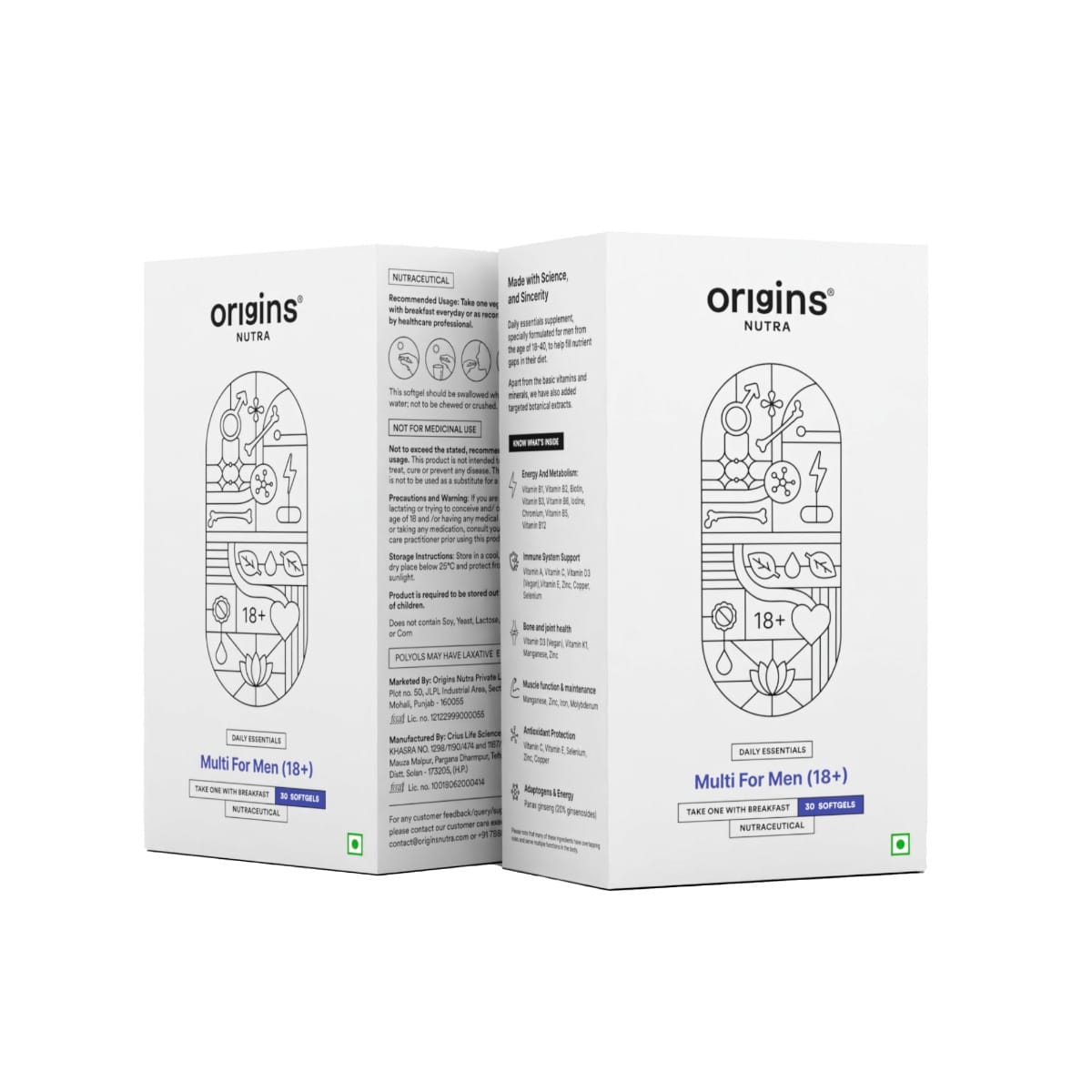 Origins Nutra Multivitamin for Men (18+) Boosts Energy and Metabolism, Immune Support, Cognitive Health, Muscle Function, Strengthens Bone and Join...
Origins Nutra Multivitamin for Men (18+) Boosts Energy and Metabolism, Immune Support, Cognitive Health, Muscle Function, Strengthens Bone and Join...
