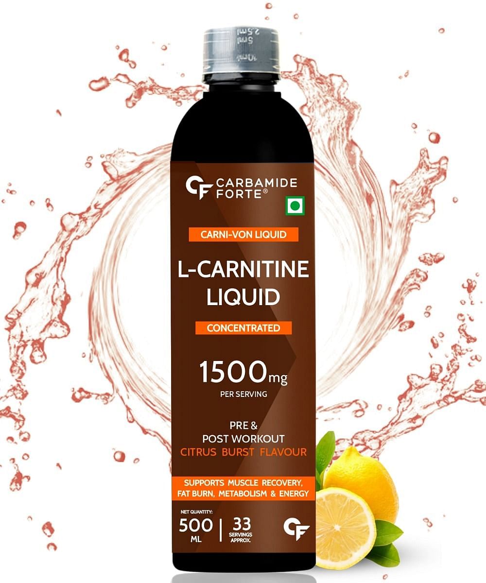 Carbamide Forte L-Carnitine Concentrated Liquid with 1500mg Per Serving | Pre & Post Workout Supplement - 33 Servings -500ml
Carbamide Forte L-Carnitine Concentrated Liquid with 1500mg Per Serving | Pre & Post Workout Supplement - 33 Servings -500ml