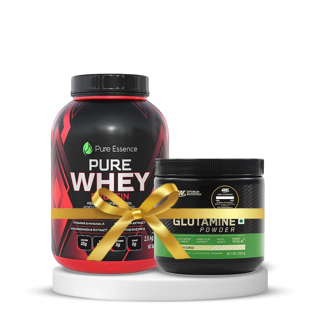 Pure Nutrition Whey Protien 2Kg & Optimum Nutrition (ON) L-Glutamine Powder 250g Unflavoured | Pack of 2 Combo
Pure Nutrition Whey Protien 2Kg & Optimum Nutrition (ON) L-Glutamine Powder 250g Unflavoured | Pack of 2 Combo