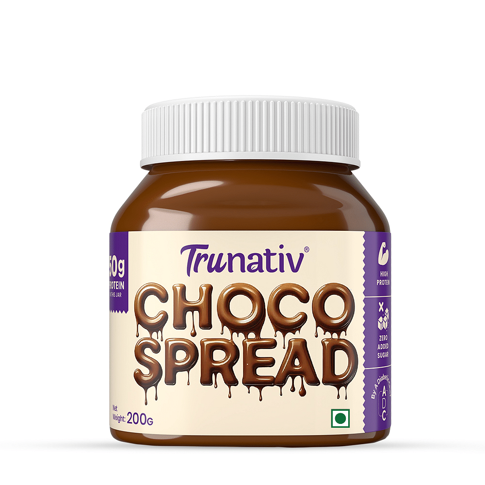 Trunativ High Protein Choco Spread | No Added Sugar - Sweetened with Monkfruit | No Palm Oil, No Preservatives | Chocolate Spread for Bread | 200g
Trunativ High Protein Choco Spread | No Added Sugar - Sweetened with Monkfruit | No Palm Oil, No Preservatives | Chocolate Spread for Bread | 200g