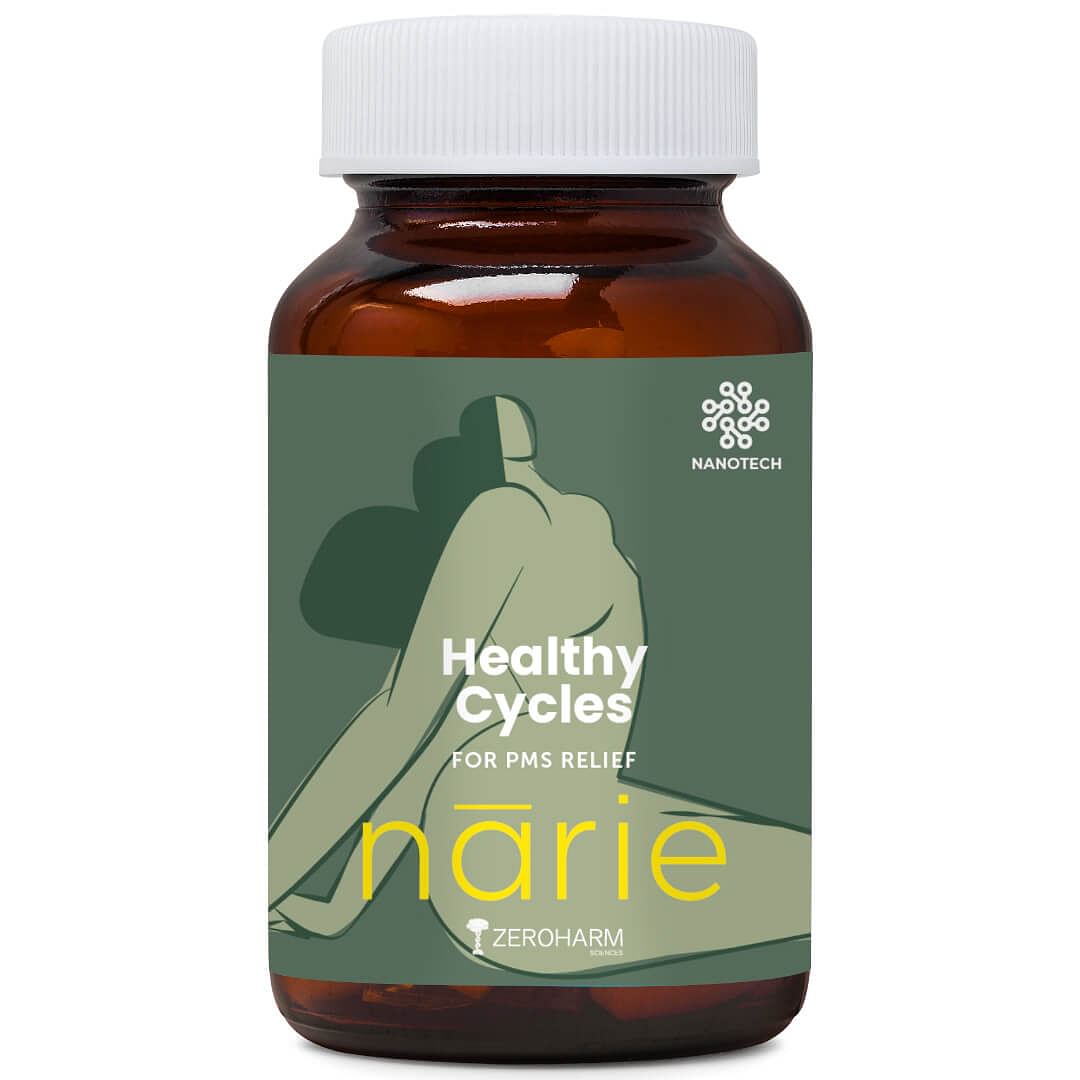 Narie Healthy Cycles Tab| Hormonal balance,Relieve PMS,Reduce period cramps,bloating,excess bleed-60
Narie Healthy Cycles Tab| Hormonal balance,Relieve PMS,Reduce period cramps,bloating,excess bleed-60