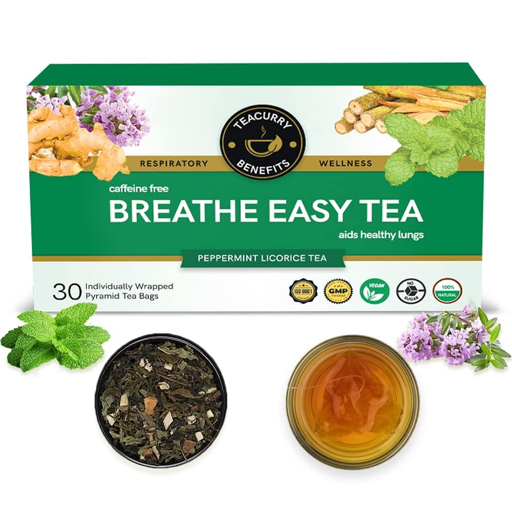 Teacurry Anti smoking Tea (1 Month Pack, 30 Tea Bags) - Helps In Quitting Smoking & Cleanse Lungs After Smoking
Teacurry Anti smoking Tea (1 Month Pack, 30 Tea Bags) - Helps In Quitting Smoking & Cleanse Lungs After Smoking