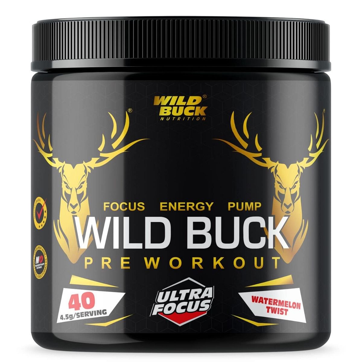 WILD BUCK Ultra Focus Advanced Pre Workout with L-Arginine, L-Citrulline, AAKG, Beta Alanine, Theanine & Natural Caffeine for Explosive Muscle Pump...
WILD BUCK Ultra Focus Advanced Pre Workout with L-Arginine, L-Citrulline, AAKG, Beta Alanine, Theanine & Natural Caffeine for Explosive Muscle Pump...