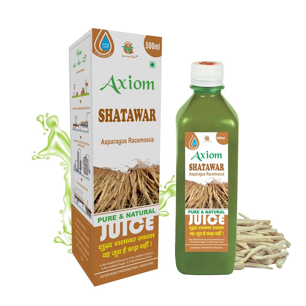 Axiom Shatawar Juice (Shatavari)|Helps To Boost Immunity and Improves Lactation| Reduces Weakness - 500ML (Pack of 2)
Axiom Shatawar Juice (Shatavari)|Helps To Boost Immunity and Improves Lactation| Reduces Weakness - 500ML (Pack of 2)