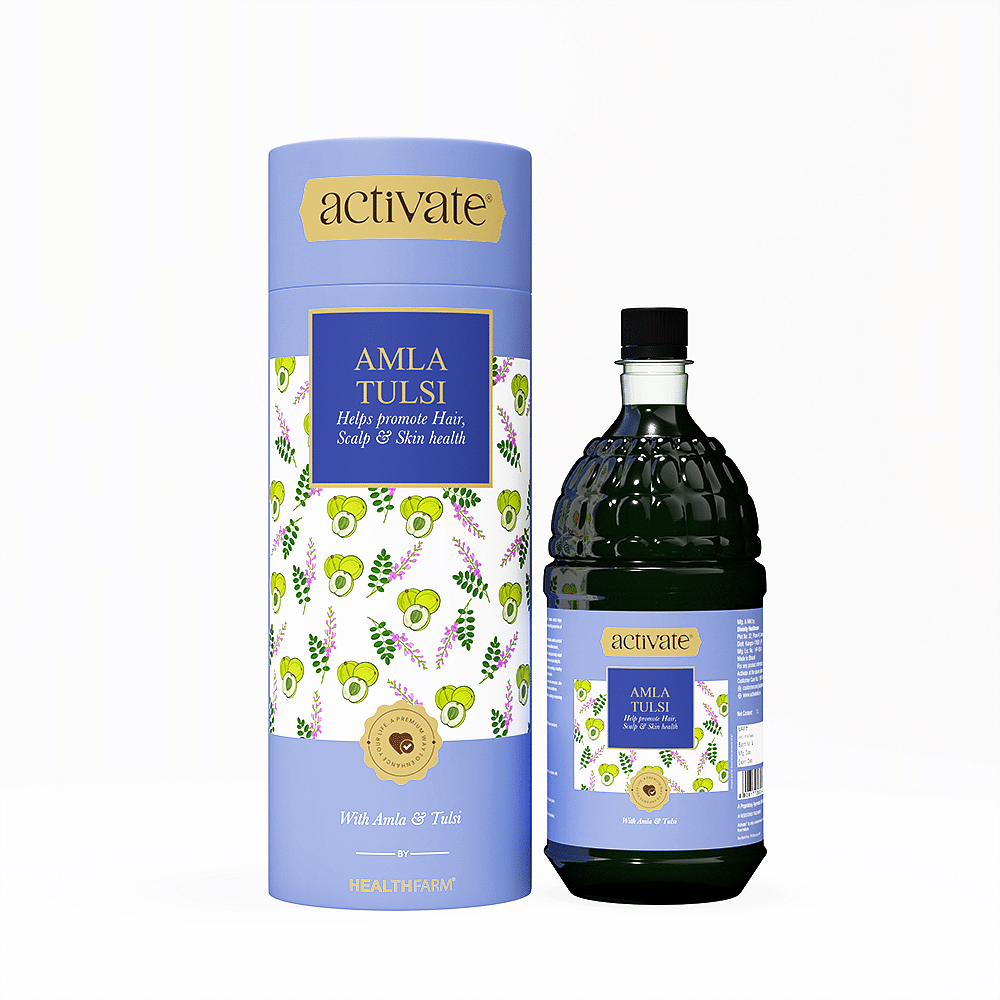 Activate Amla with Tulsi | Vitamin C |Stress Relief| Anti-Aging| Eye Heart Brain Skin & Hair Health|No added Sugar-1000ml
Activate Amla with Tulsi | Vitamin C |Stress Relief| Anti-Aging| Eye Heart Brain Skin & Hair Health|No added Sugar-1000ml