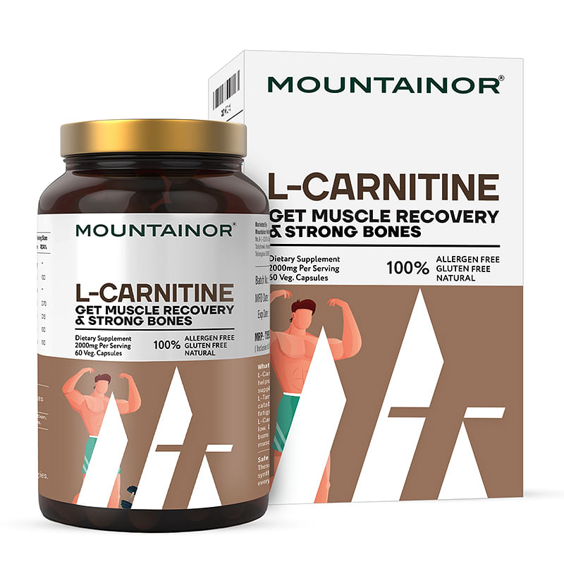 MOUNTAINOR L-Carnitine L-Tartrate For Overall Health(60Veg Caps) Natural Supplement For Men & Women
MOUNTAINOR L-Carnitine L-Tartrate For Overall Health(60Veg Caps) Natural Supplement For Men & Women