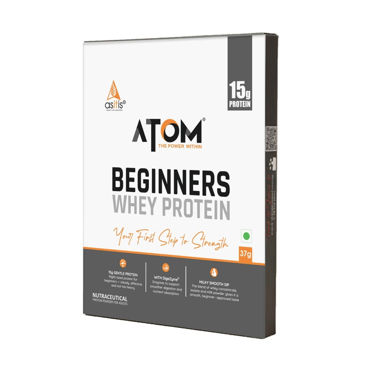 AS-IT-IS ATOM Beginners Whey with DigeZyme - First step to Strength I 15g Protein, Beginner's fitness starter, Easy to Carry Anywhere (No Excuse T...
AS-IT-IS ATOM Beginners Whey with DigeZyme - First step to Strength I 15g Protein, Beginner's fitness starter, Easy to Carry Anywhere (No Excuse T...